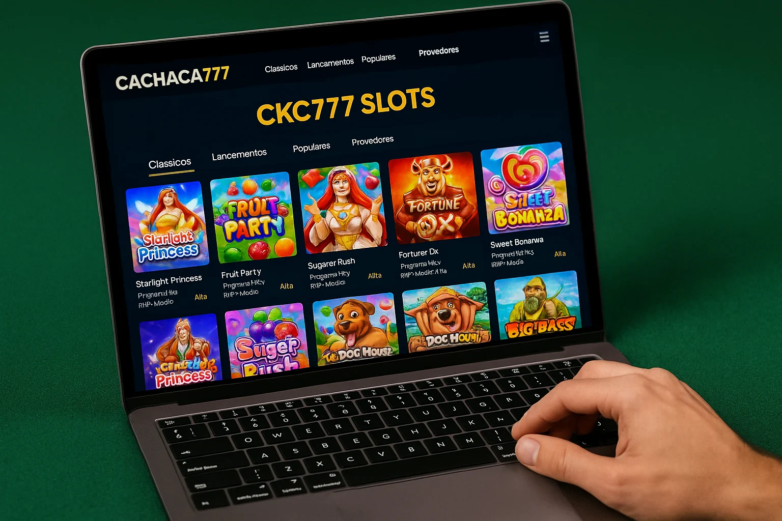 Explore o mundo das slot machines no CACHACA777 Casino